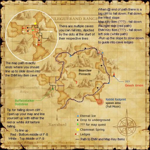 Uleguerand Range - Map / Paths